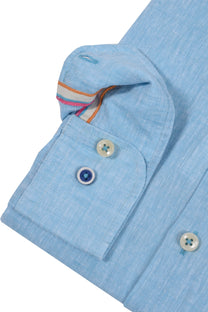 R2 Linen Shirt Aqua R2