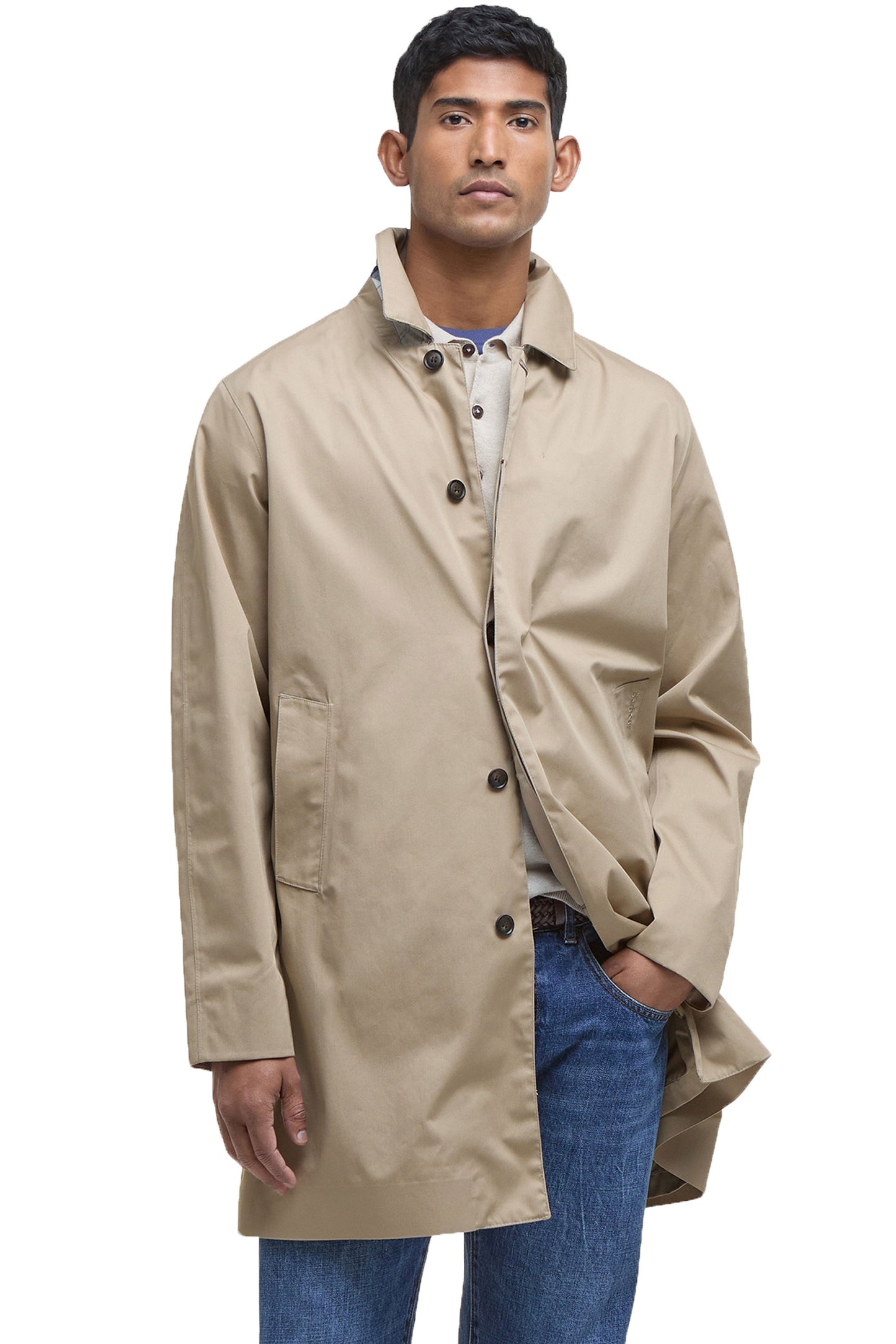Barbour Rokig Waterproof Jacket Washed Stone