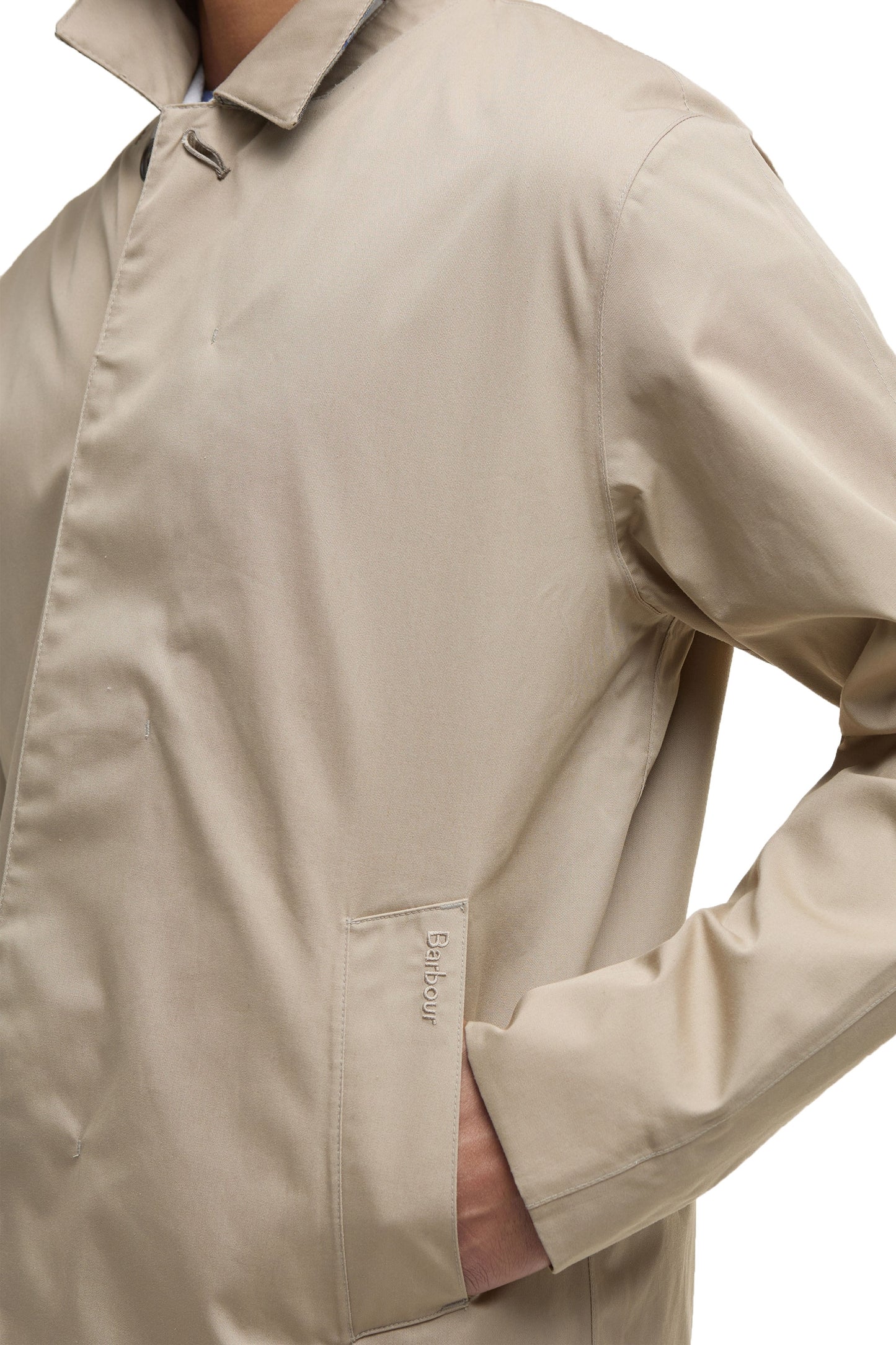 Barbour Rokig Waterproof Jacket Washed Stone
