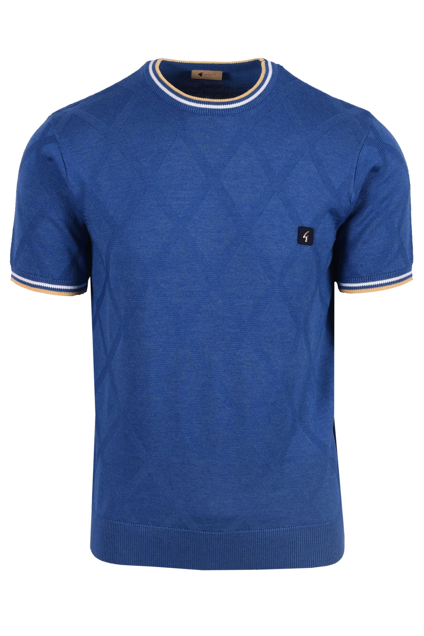 Gabicci Vintage Santino Knitted T Shirt Sapphire