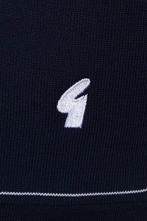 Gabicci Vintage Chris Knitted Polo Shirt Navy Gabicci Vintage