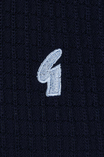 Gabicci Vintage Malcolm Knitted Polo Navy Gabicci Vintage