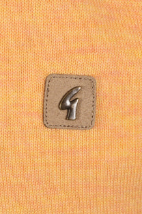 Gabicci Lineker Knitted Polo Shirt Pineapple Gabicci Vintage