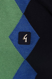 Gabicci Vintage Bond Knitted Polo Shirt Navy Gabicci Vintage