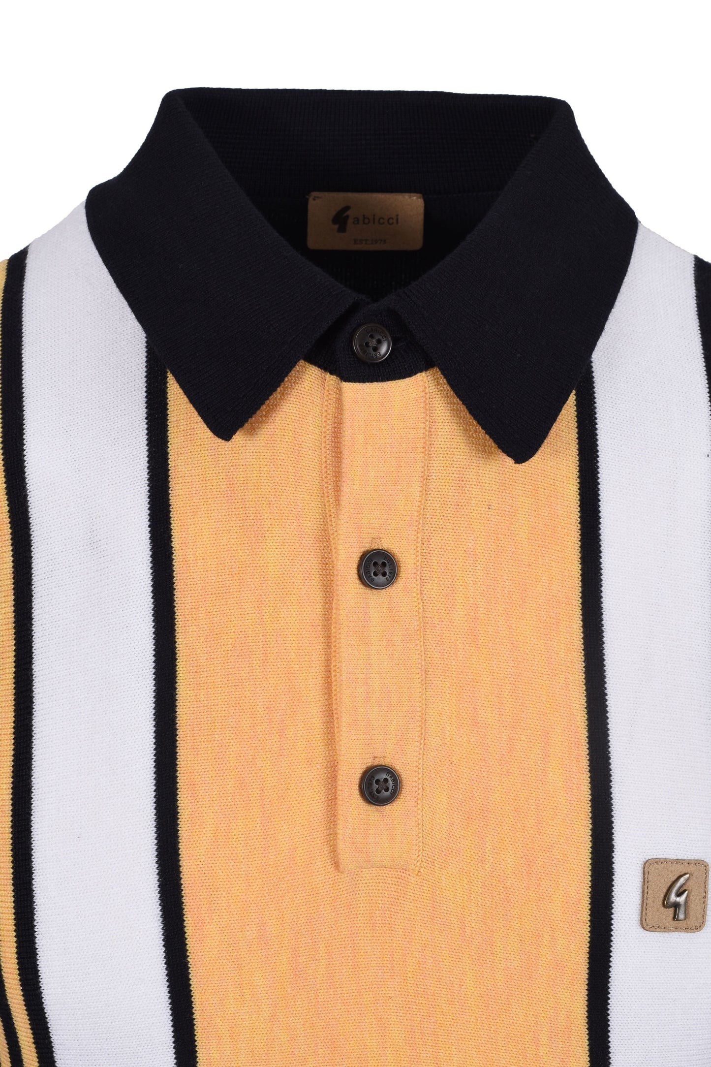 Gabicci Vintage Searle Knitted Polo Shirt Navy