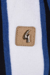 Gabicci Vintage Knitted Searle Knitted Polo Shirt Sapphire Gabicci Vintage