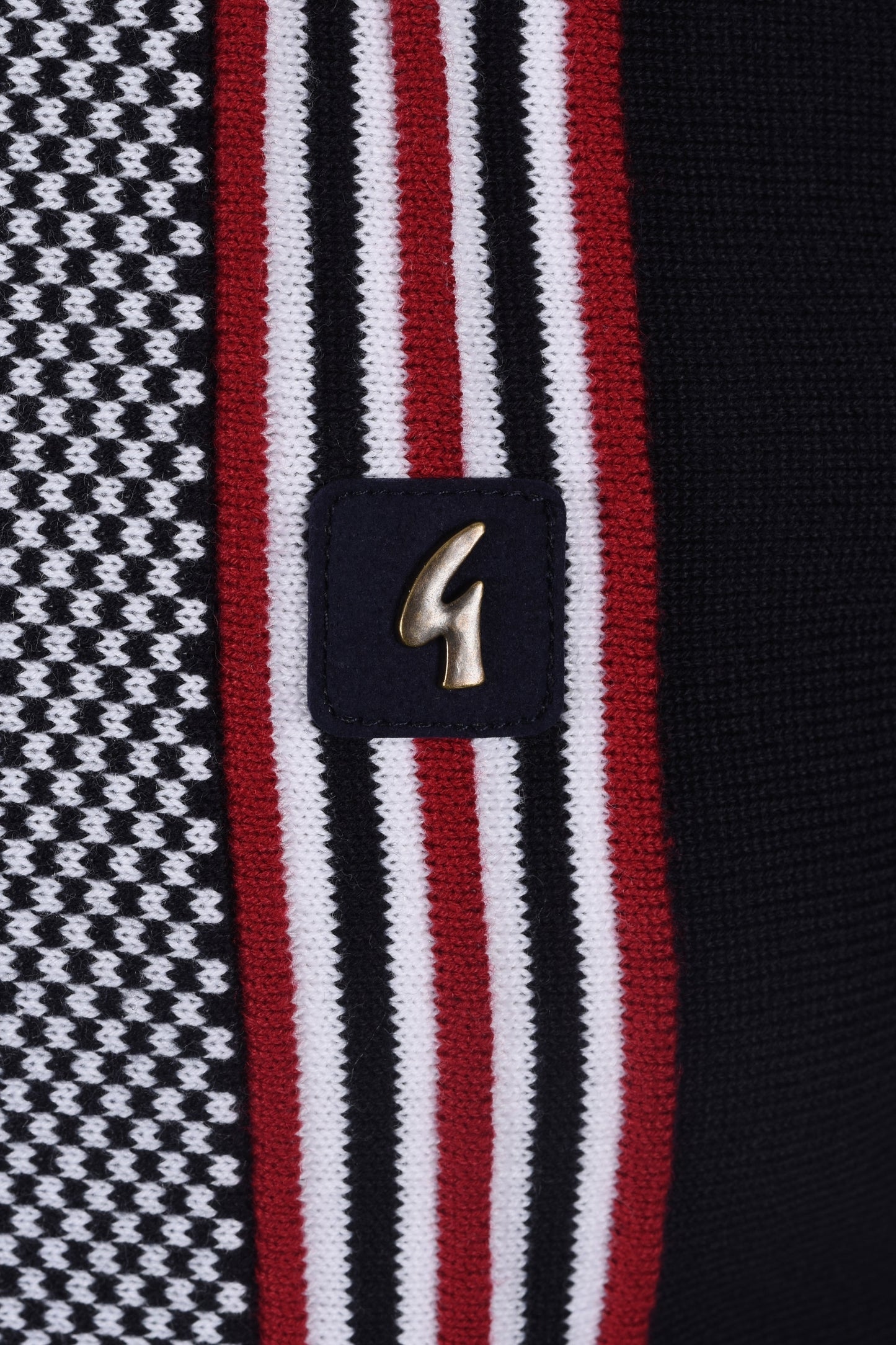 Gabicci Vintage Hadon Knitted Polo Shirt Navy