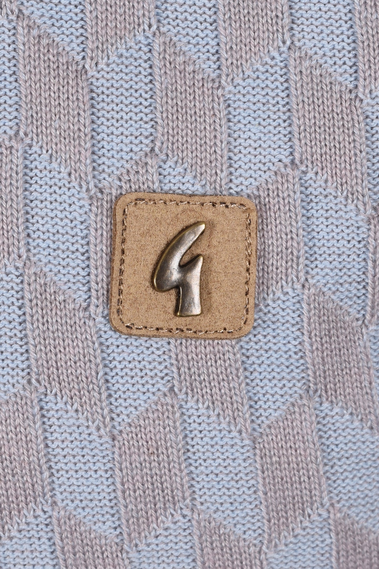 Gabicci Vintage Carter Knitted Polo Shirt Mushroom