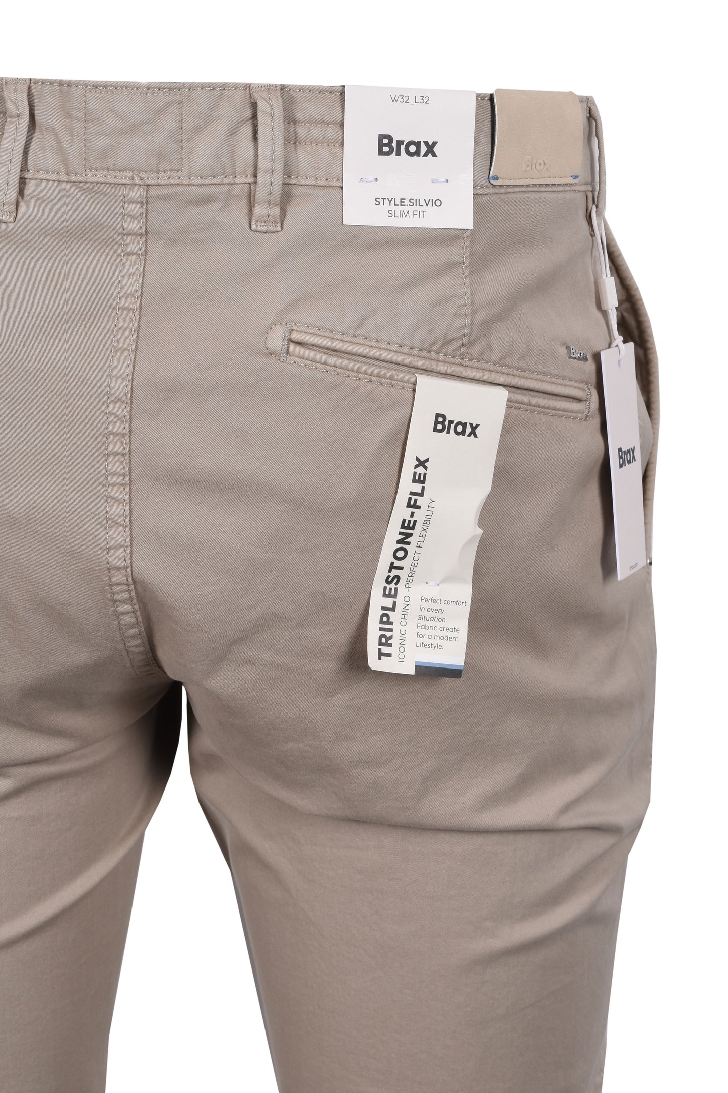 Brax Silvio Cotton Chino Stone