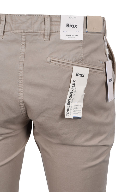 Brax Silvio Cotton Chino Stone