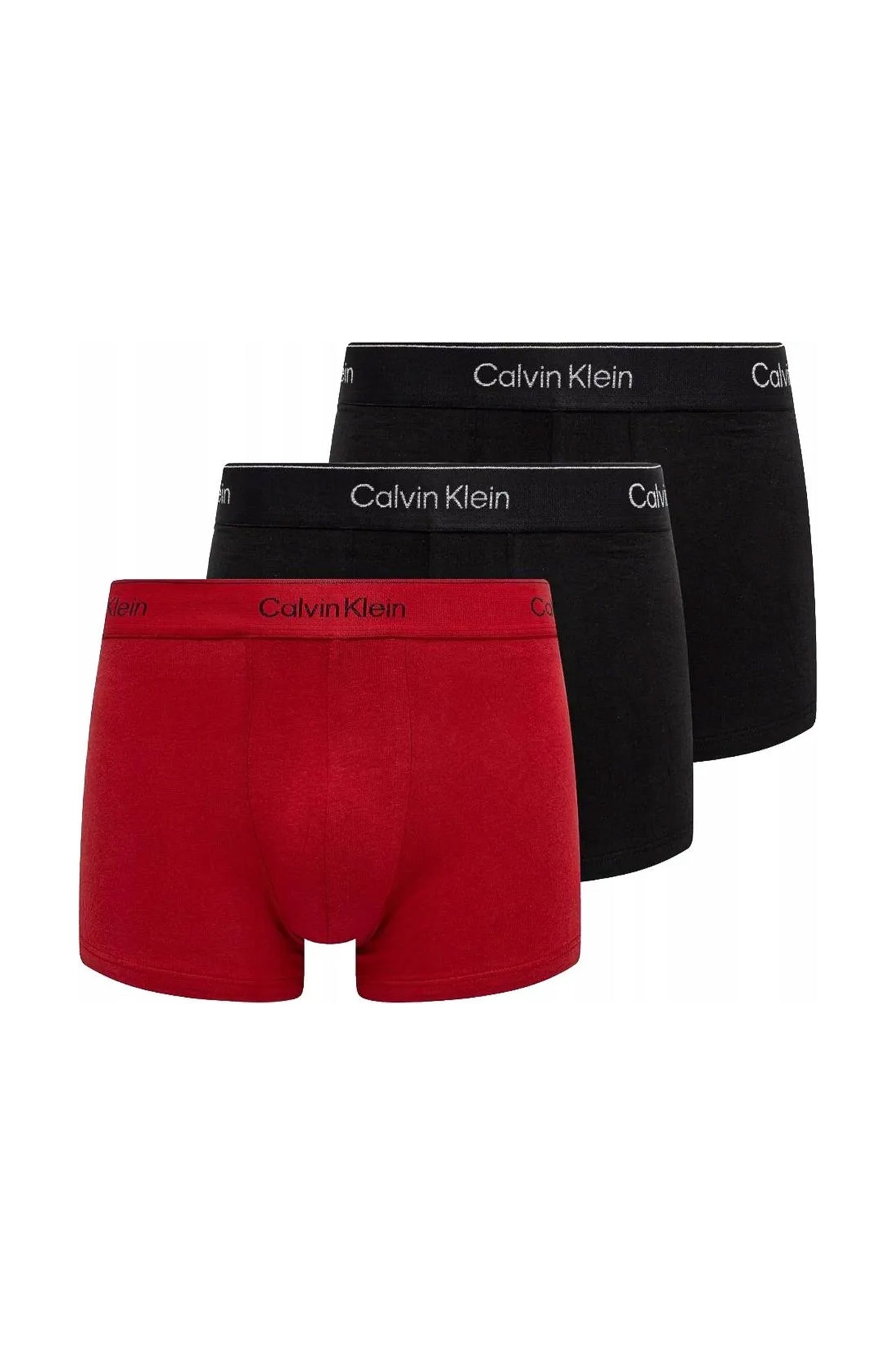 Calvin Klein 3pk Trunk Boxer Shorts Nero/rosso