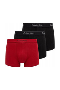 Calvin Klein 3pk Trunk Boxer Shorts Black/Red Calvin Klein