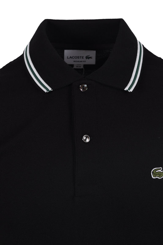 Lacoste Tipped Polo Black