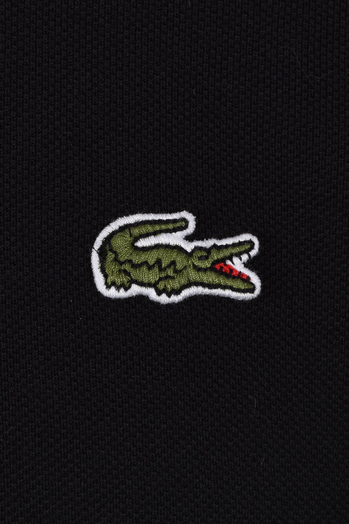 Lacoste Tipped Polo Black