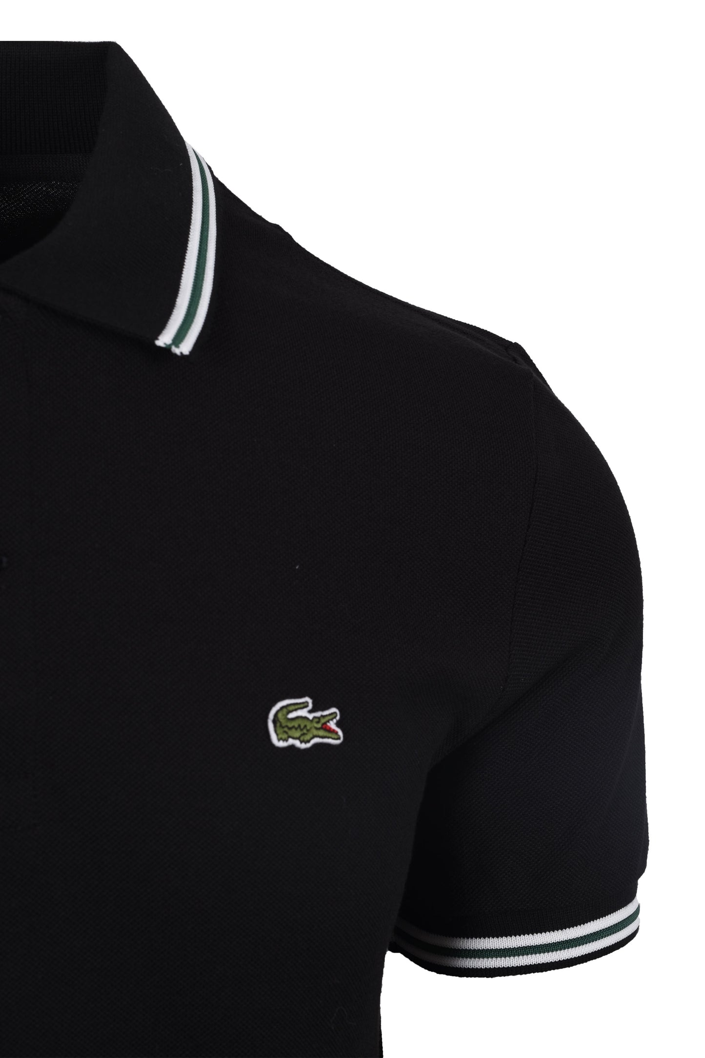 Lacoste Tipped Polo Black