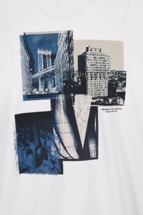 Armani Exchange New York T-Shirt Off White Armani Exchange