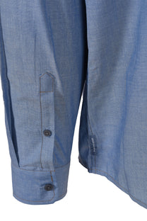 Armani Exchange Shirt Blue Chambray Armani Exchange