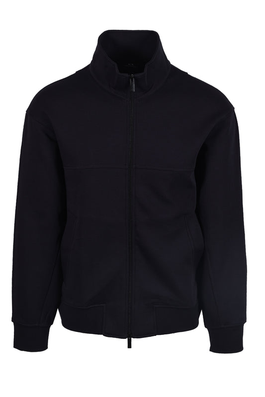 Armani Exchange Full Zip Sweatshirt Deep Navy
