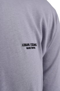 Armani Exchange T Shirt Lilac Gray Armani Exchange