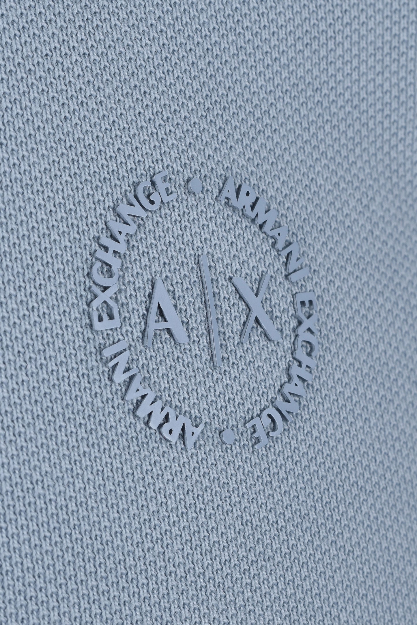 Armani Exchange Slim Fit Tipped Polo Ashley Blue
