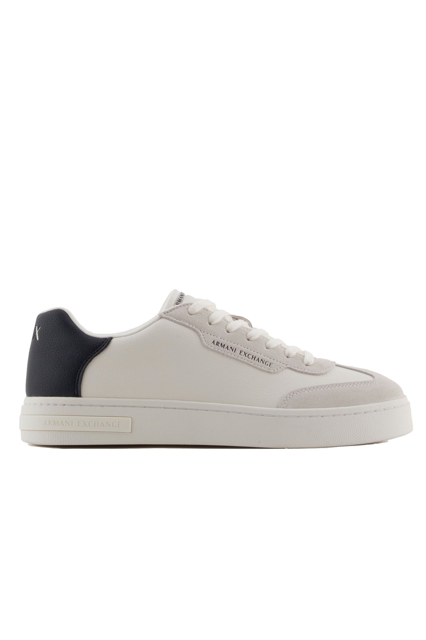 Armani Exchange Trainer With Contrasting Inserts Off White/Black