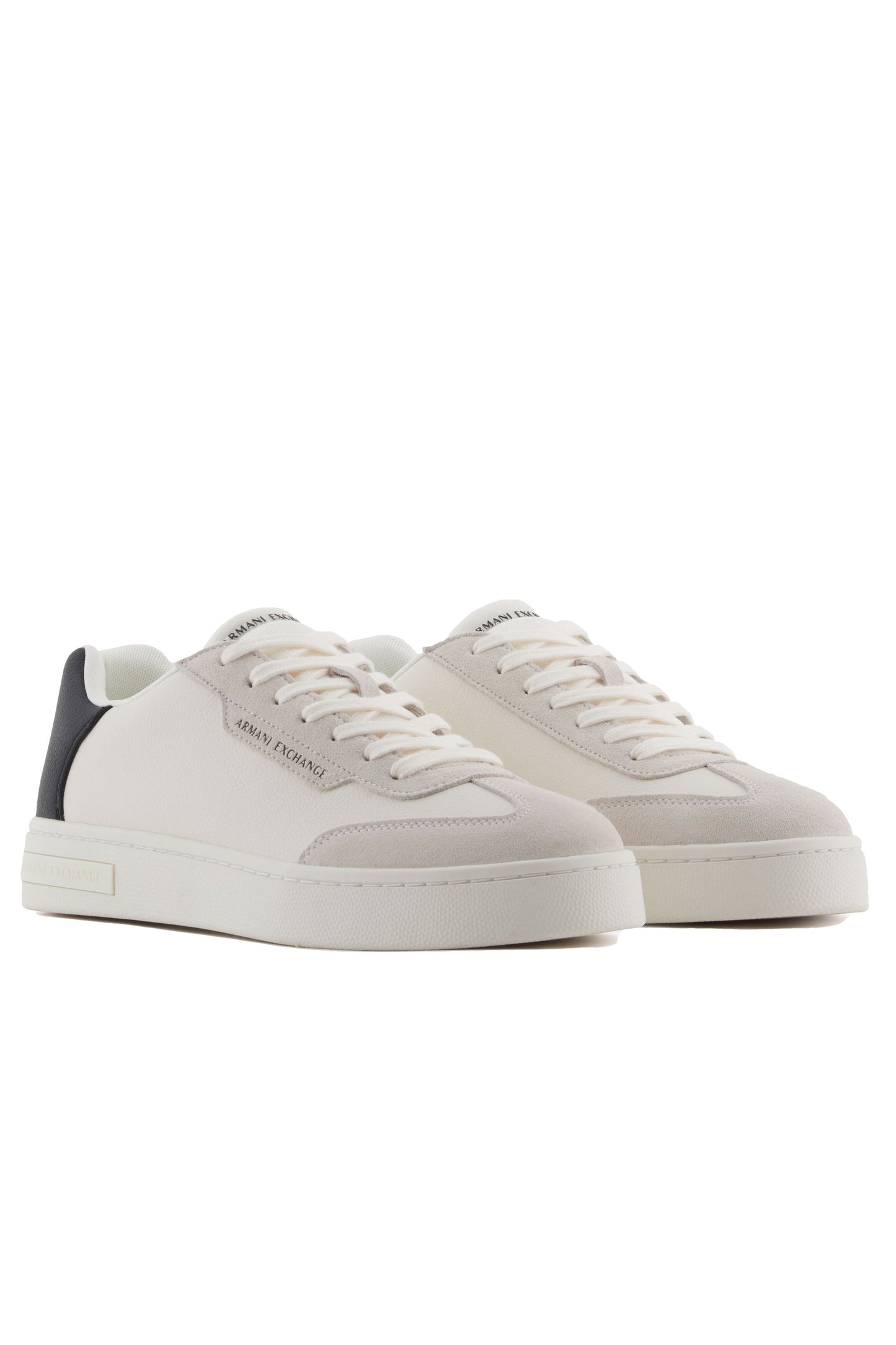 Armani Exchange Trainer With Contrasting Inserts Off White/Black