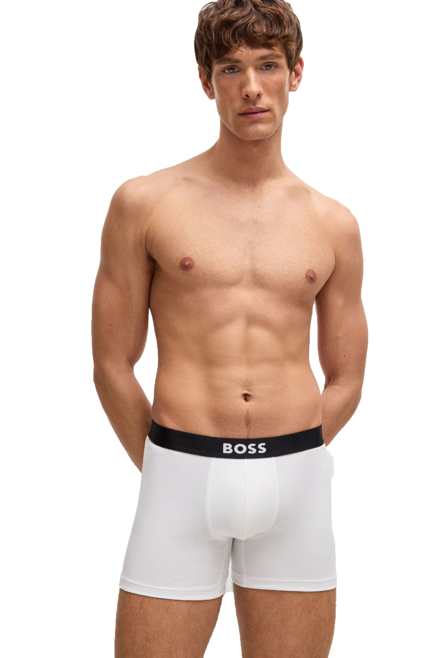 Boss 3p D.beckham Boxer Briefs White/Grey/Black