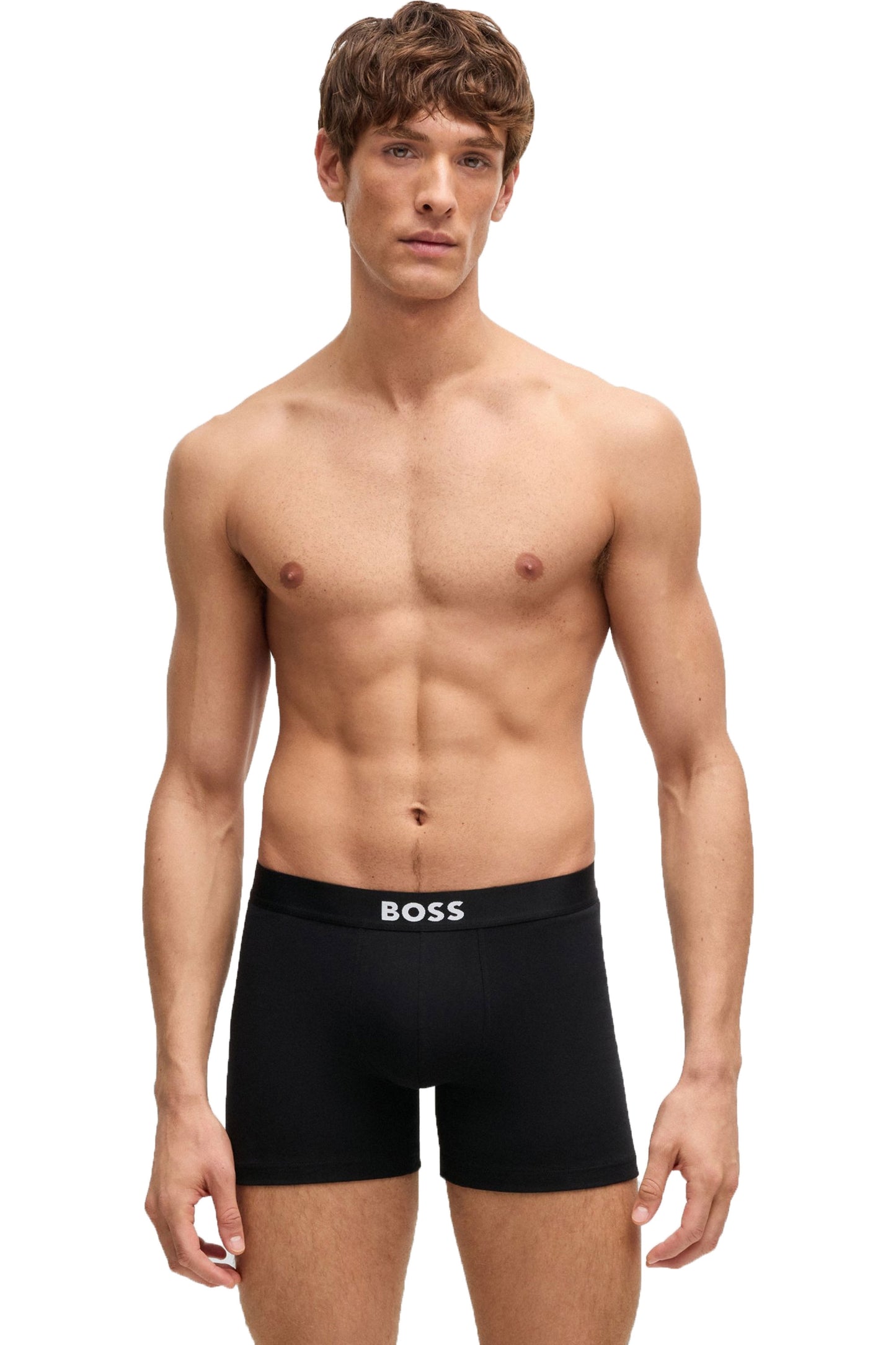 Boss 3p D.beckham Boxer Briefs White/Grey/Black
