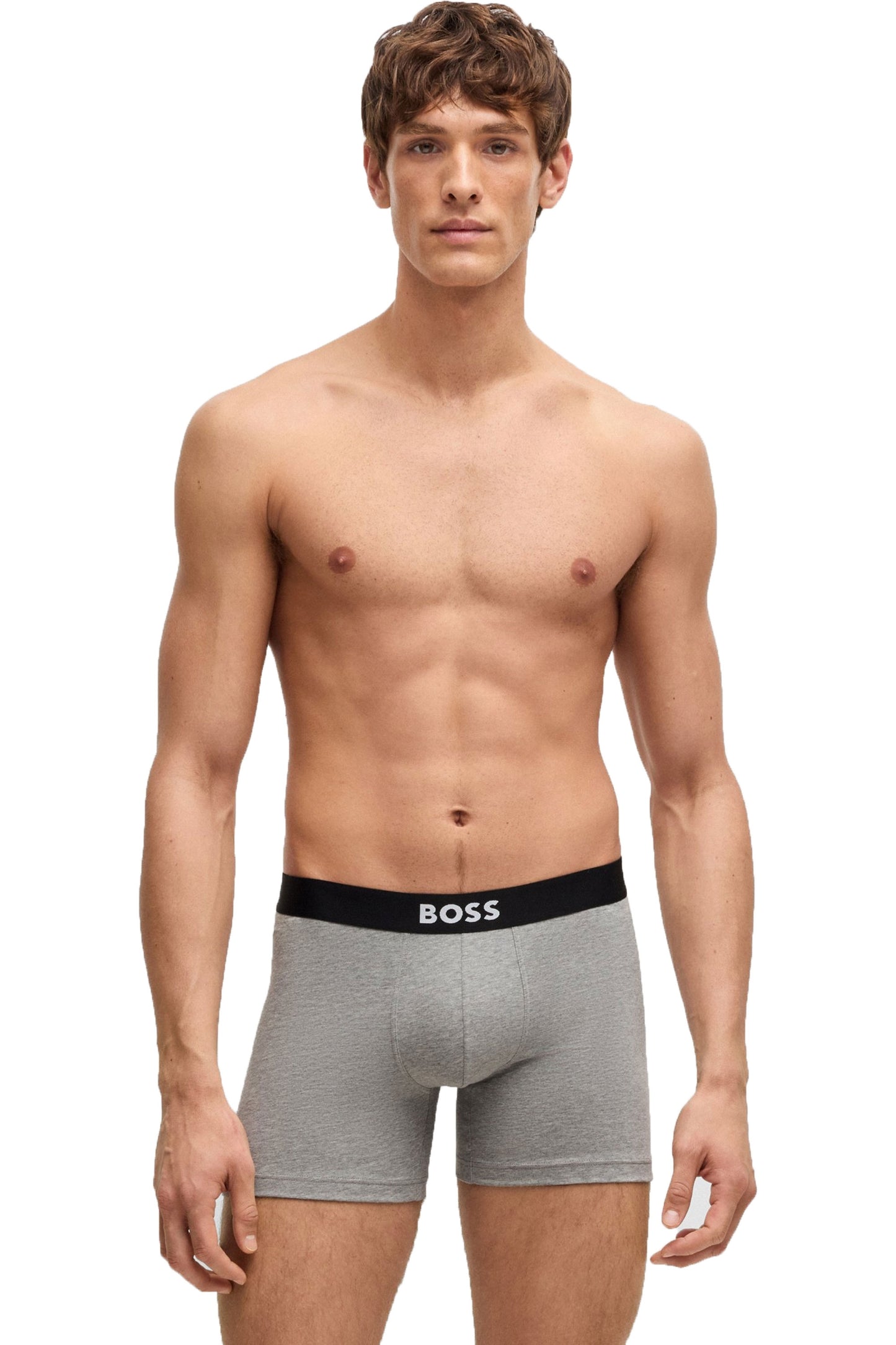 Boss 3p D.beckham Boxer Briefs White/Grey/Black