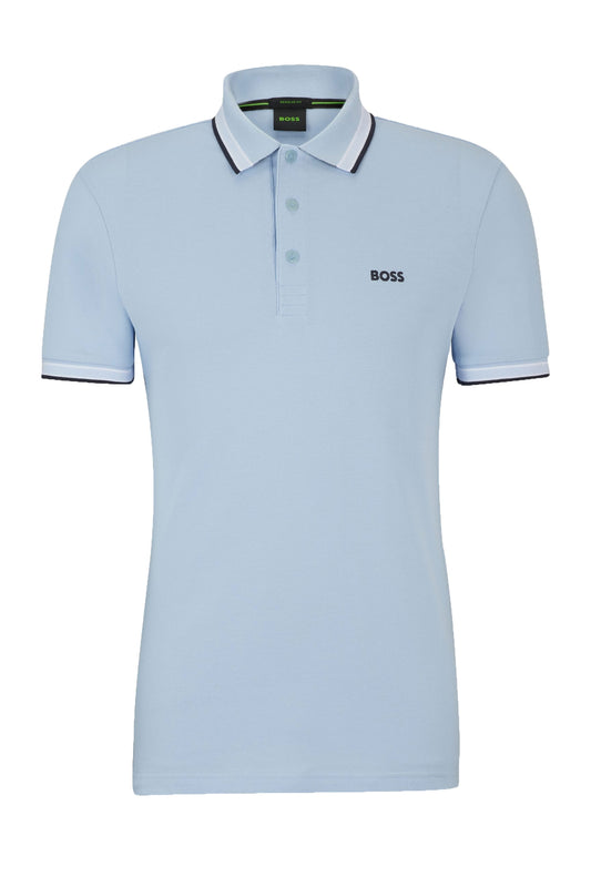 Boss Paddy Polo Shirt Bright Blue