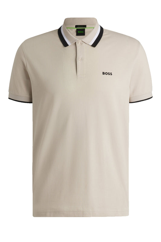 Boss Paddy Ap Heritage Polo Open Beige