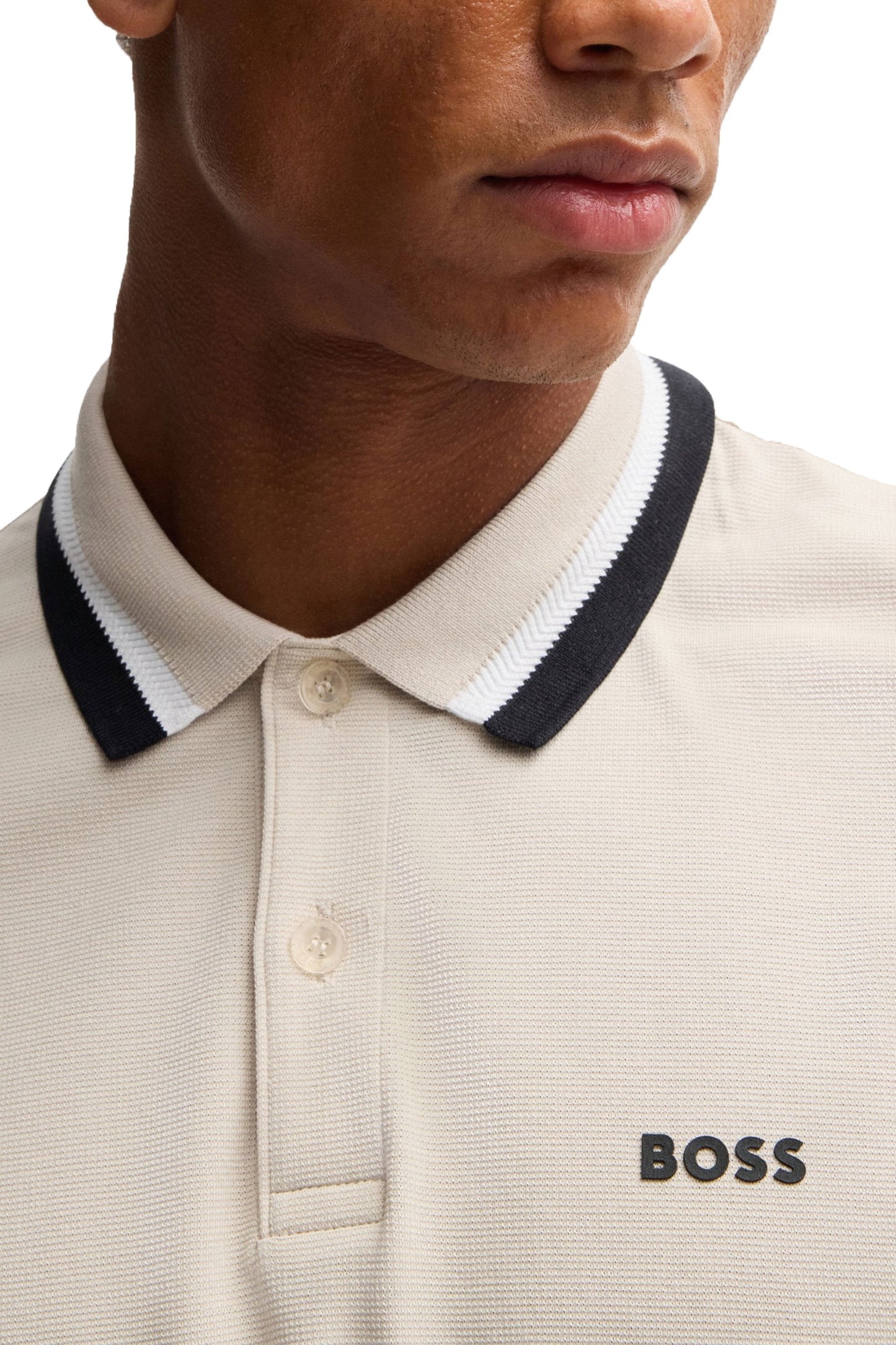 Boss Paddy Ap Heritage Polo Open Beige