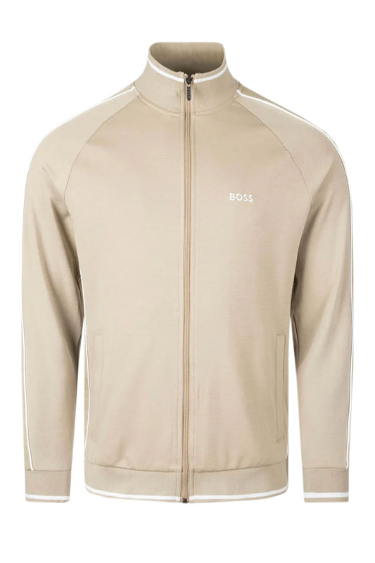 Boss Tracksuit Jacket Light Beige