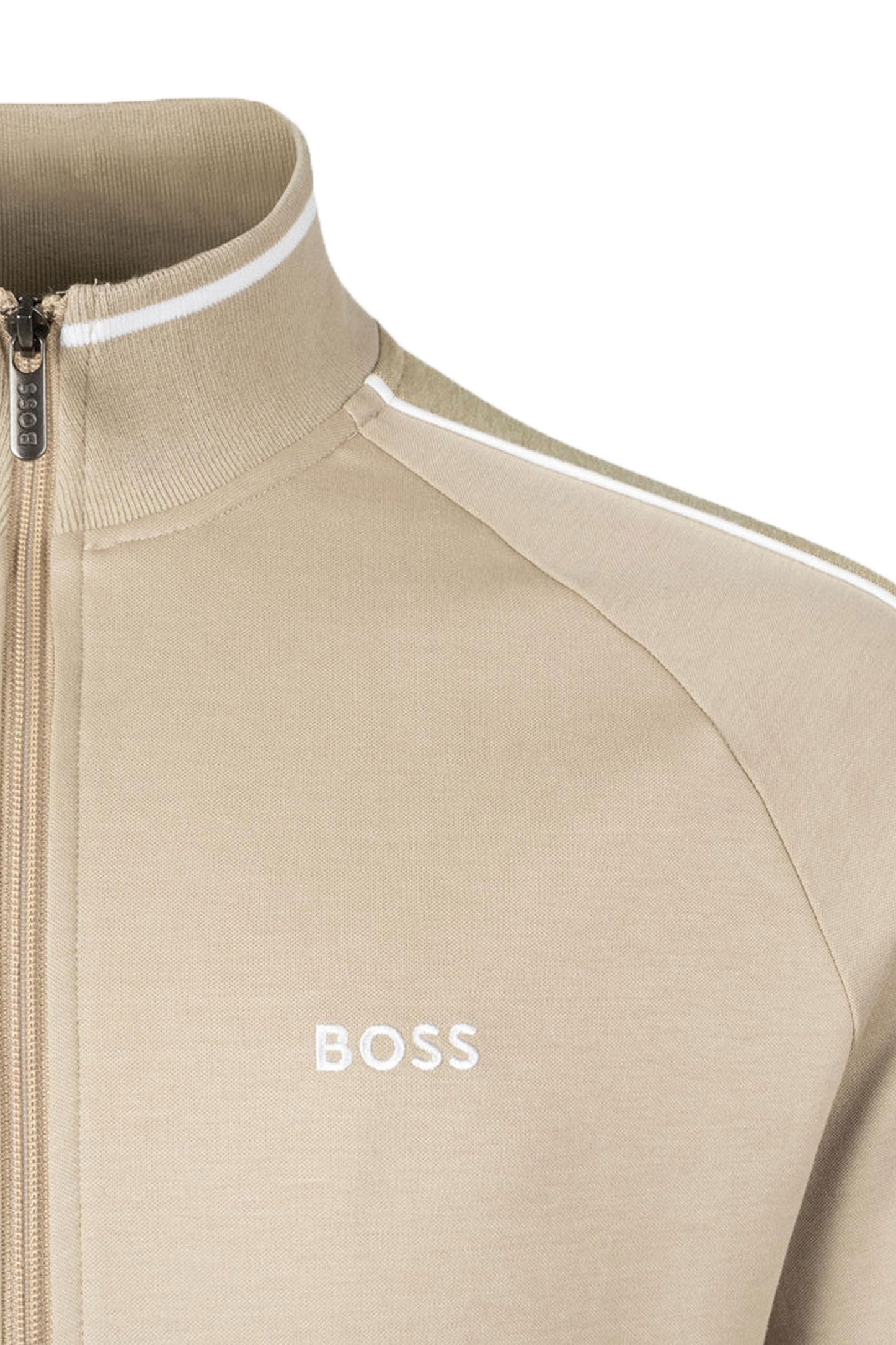 Boss Tracksuit Jacket Light Beige