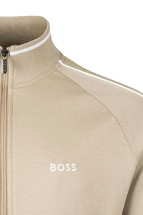 Boss Tracksuit Jacket Light Beige BOSS Black
