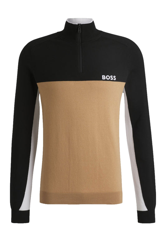 Boss K_hydro-x Half Zip Black