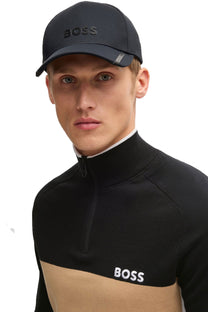 Boss K_hydro-x Half Zip Black Boss Green