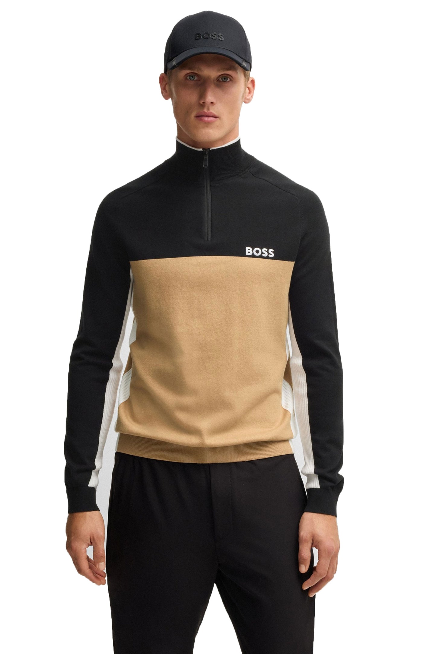 Boss K_hydro-x Half Zip Black