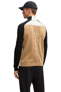 Boss K_hydro-x Half Zip Black Boss Green