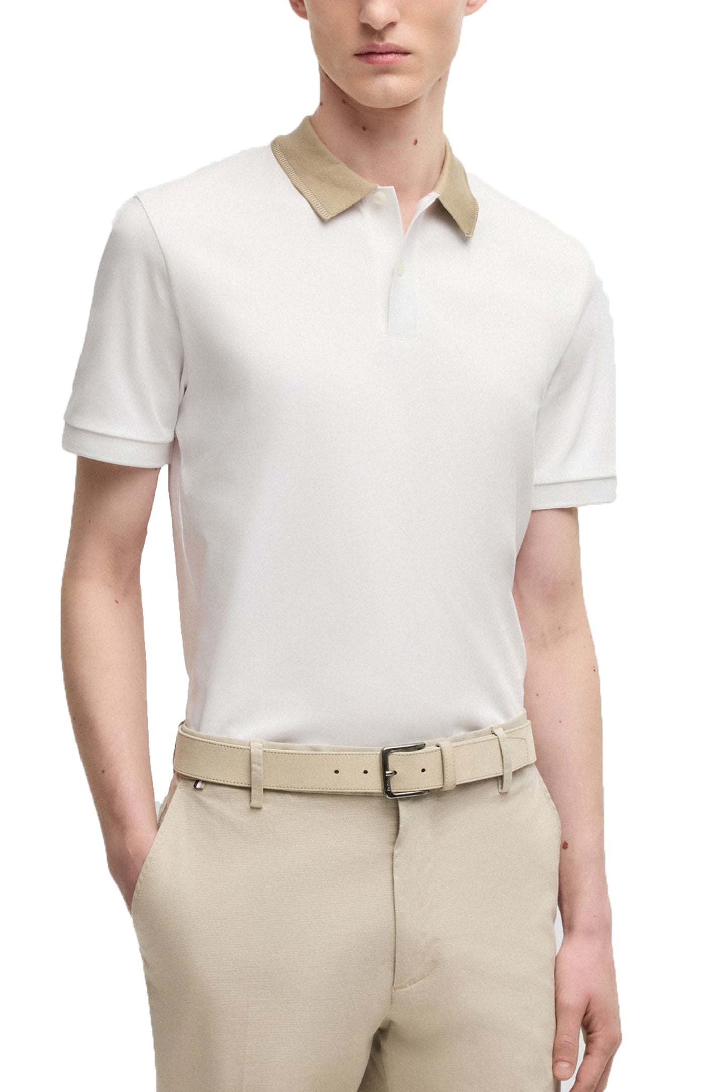 Boss H-phillipson 199 Polo Shirt Natural