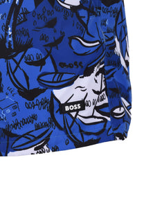Boss Willow Swim Shorts Medium Blue Boss Swimwear