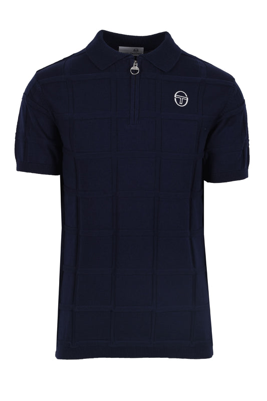 Sergio Tacchini Lorenzo Half Zip Polo Maritime Blue