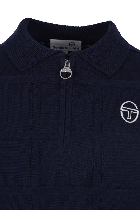 Sergio Tacchini Lorenzo Half Zip Polo Maritime Blue