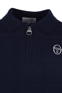 Sergio Tacchini Lorenzo Half Zip Polo Maritime Blue Sergio Tacchini