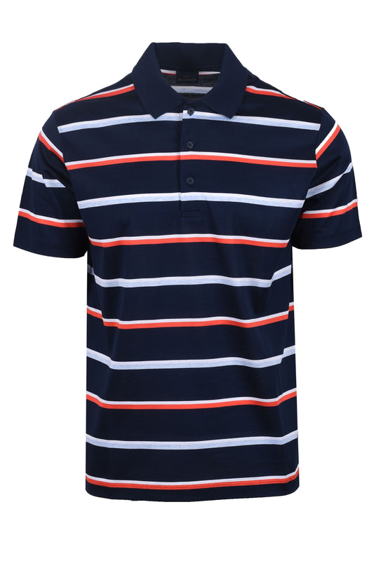 Paul And Shark Polo Stripe Navy/Red