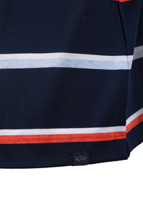 Paul And Shark Polo Stripe Navy/Red Paul & Shark