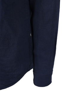 Boss H-roan-bd-e-c1-243 Linen Shirt Dark Blue Boss Black