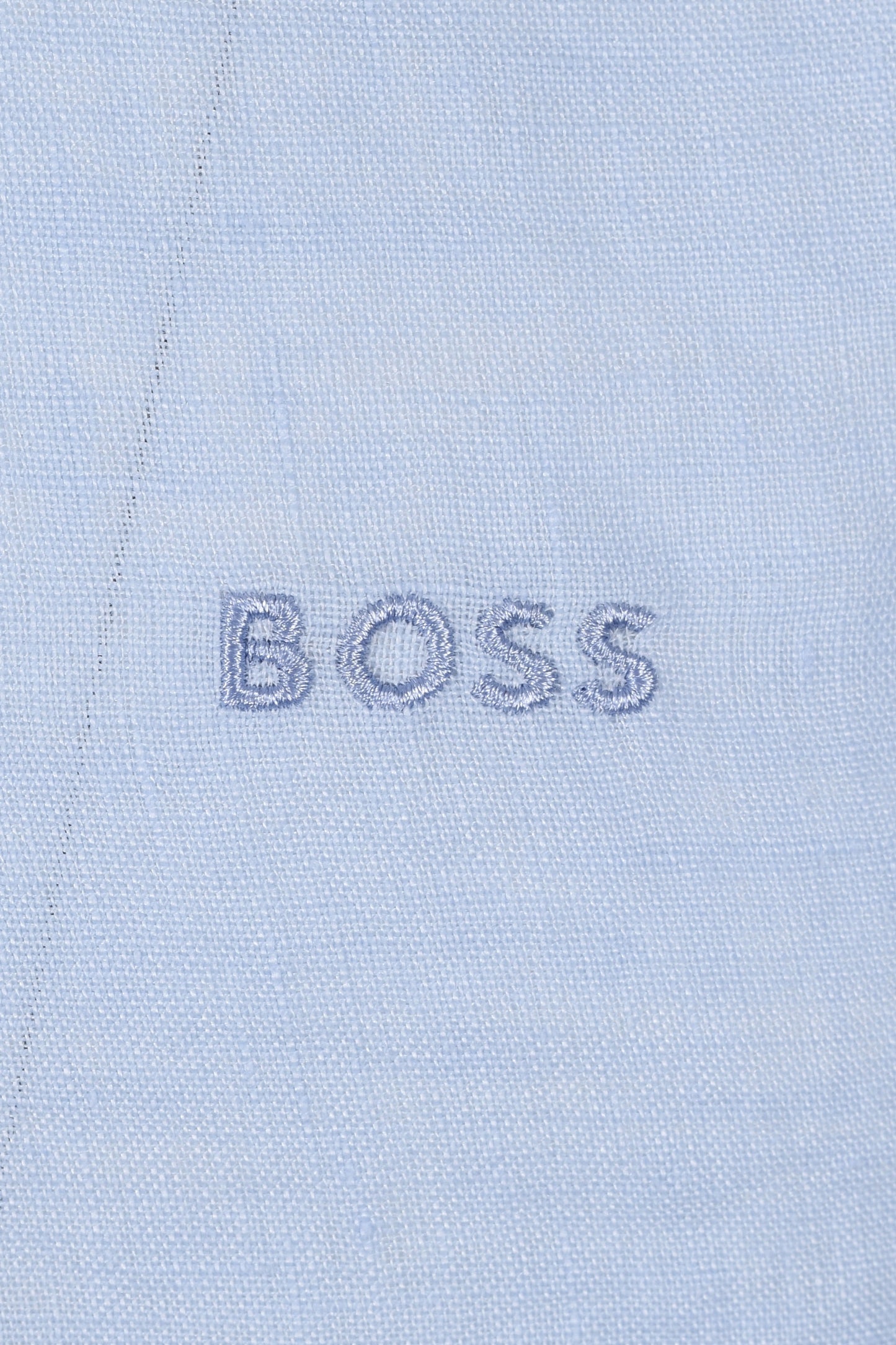 Boss H-roan-bd-e-c1-243 Linen Shirt Light Pastel Blue