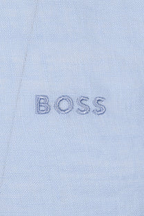 Boss H-roan-bd-e-c1-243 Linen Shirt Light Pastel Blue Boss Black