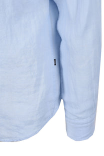 Boss H-roan-bd-e-c1-243 Linen Shirt Light Pastel Blue Boss Black